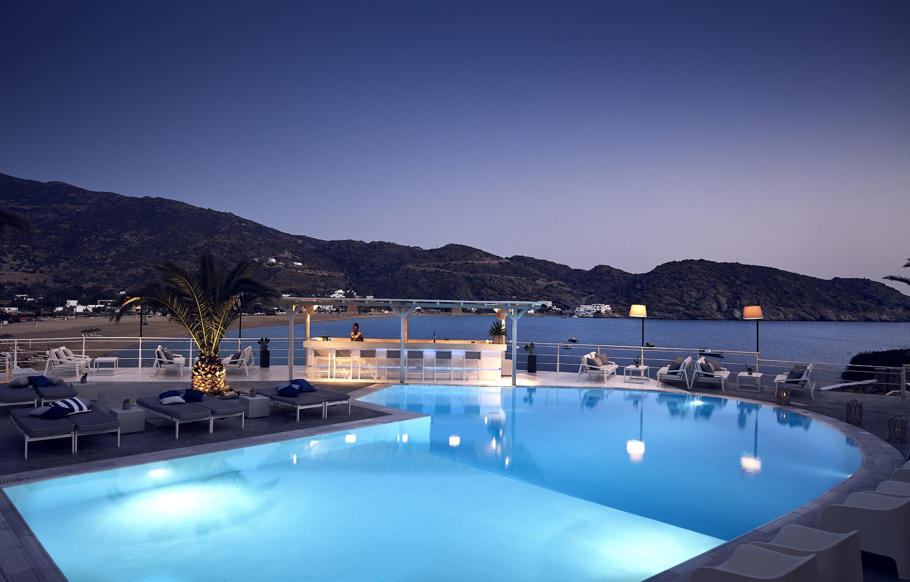Ios Palace Hotel & Spa Mylopotas Bagian luar foto