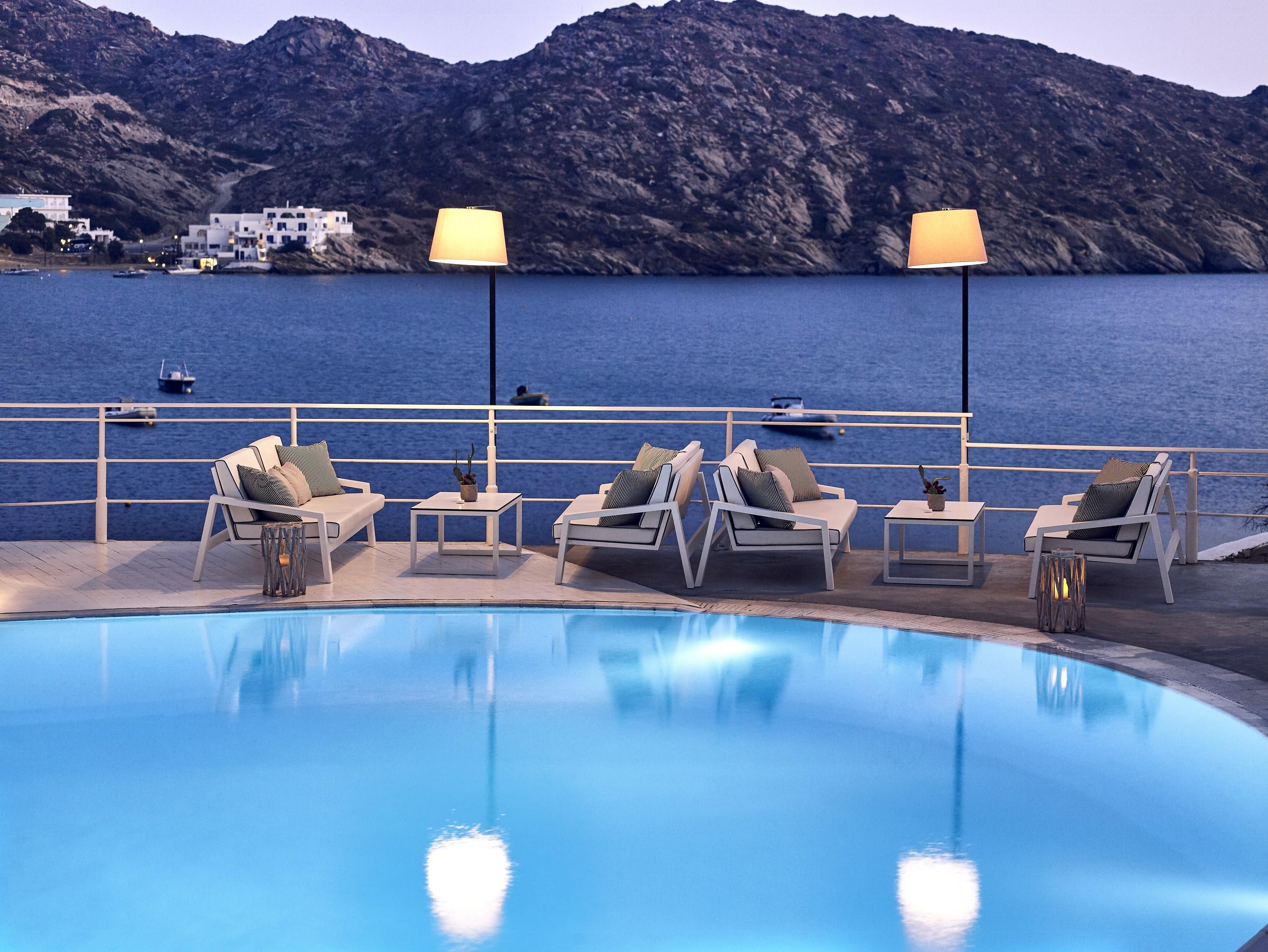 Ios Palace Hotel & Spa Mylopotas Bagian luar foto