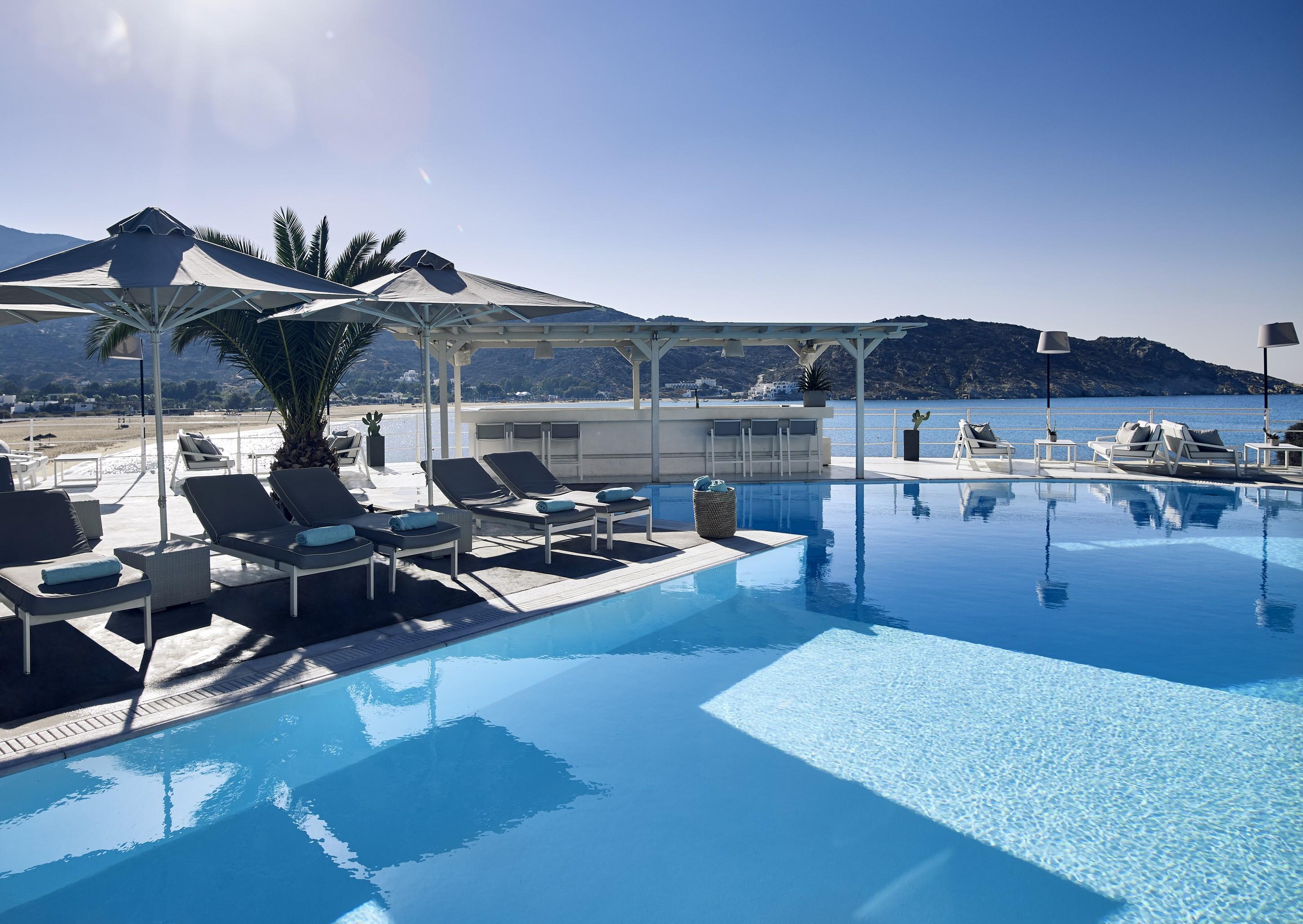 Ios Palace Hotel & Spa Mylopotas Bagian luar foto