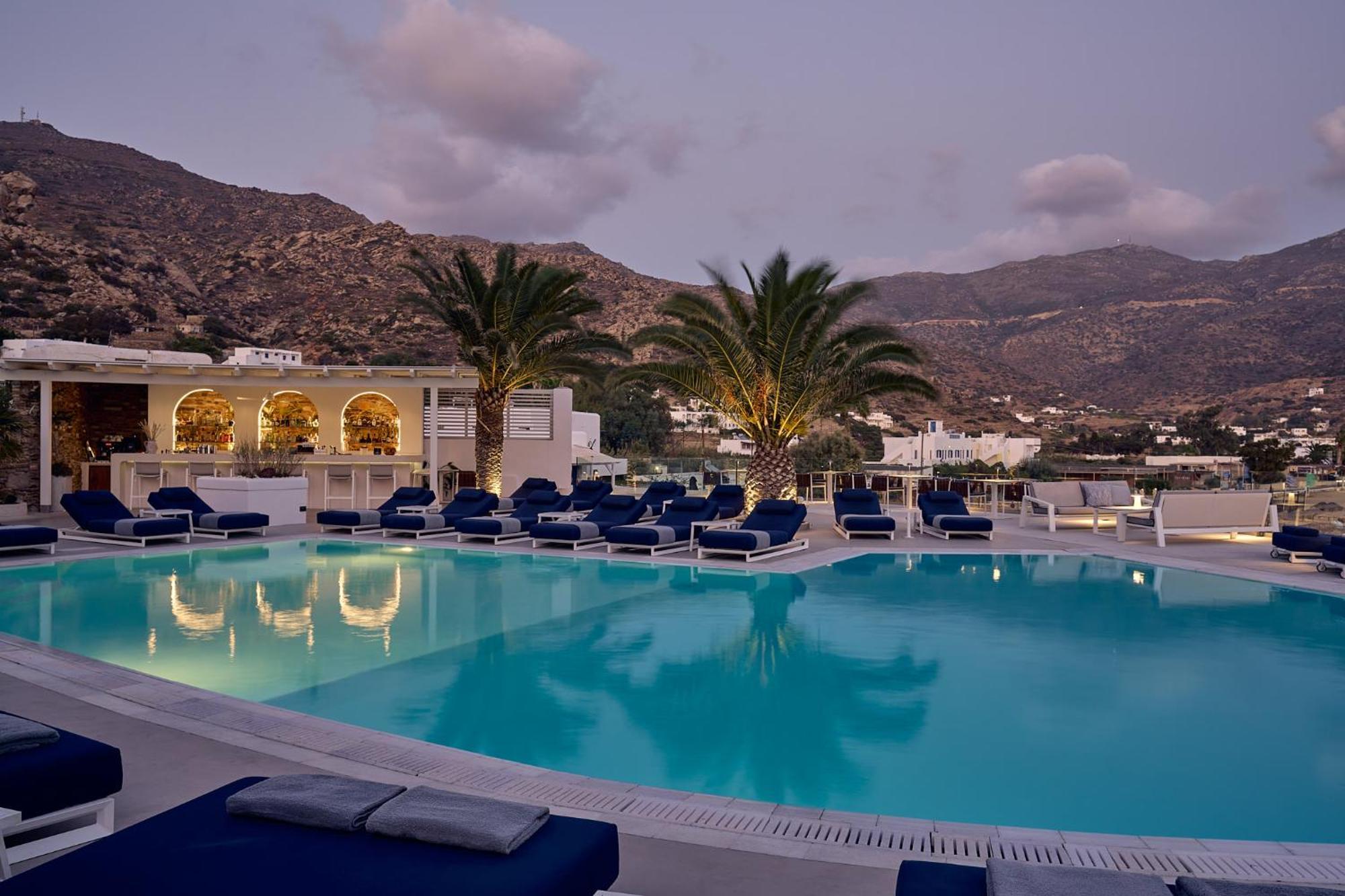 Ios Palace Hotel & Spa Mylopotas Bagian luar foto