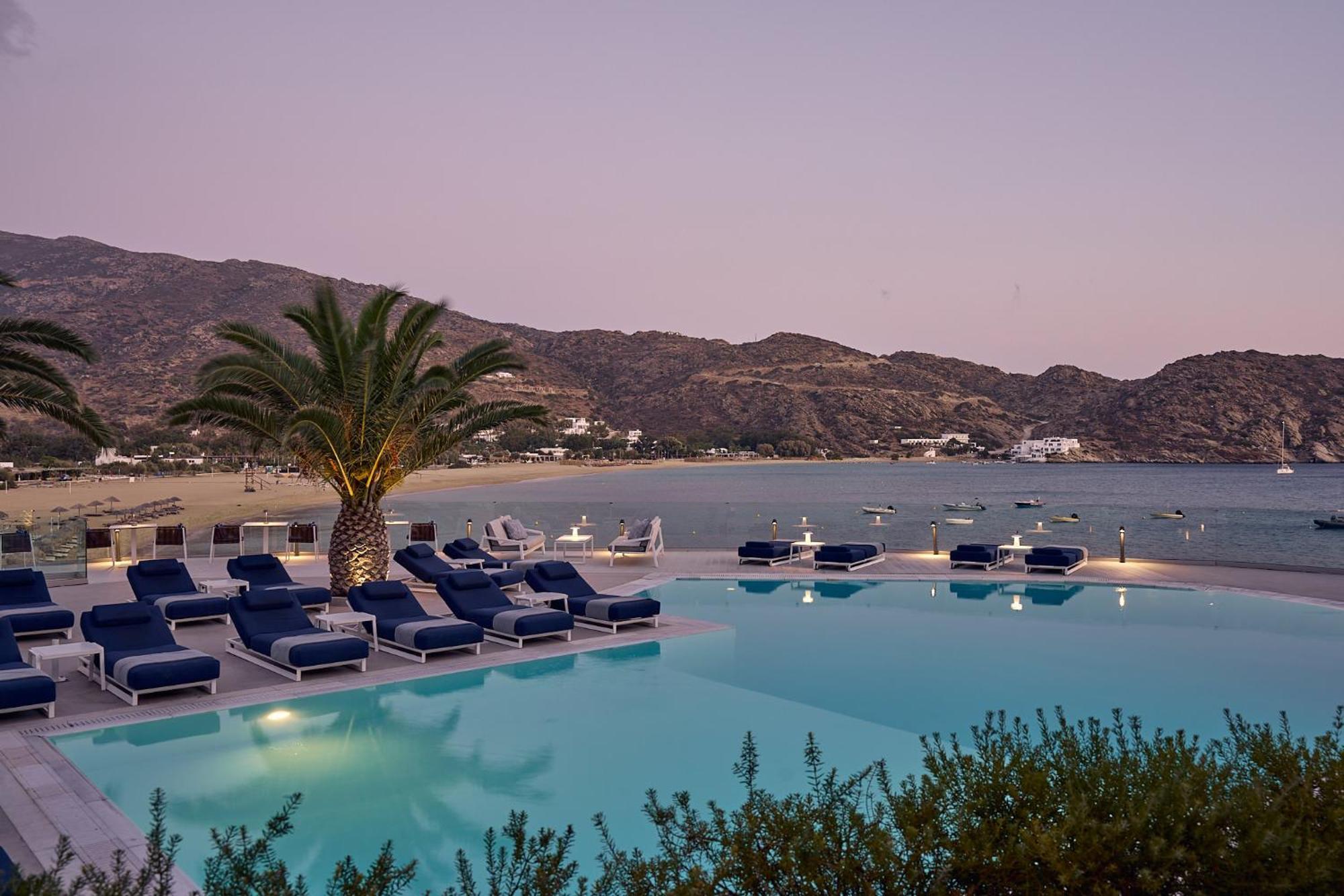 Ios Palace Hotel & Spa Mylopotas Bagian luar foto